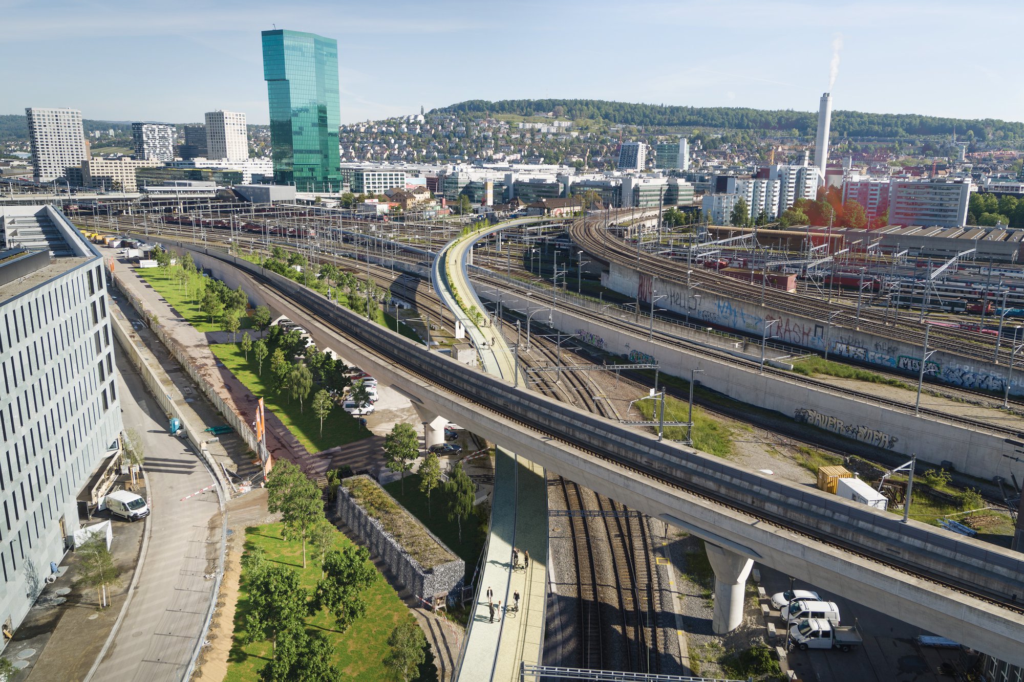 FIDUS、「Auf der Brucke in Zurich」 Switzerland, Canton of Zurich, Zurich, Munsterbrucke bridge